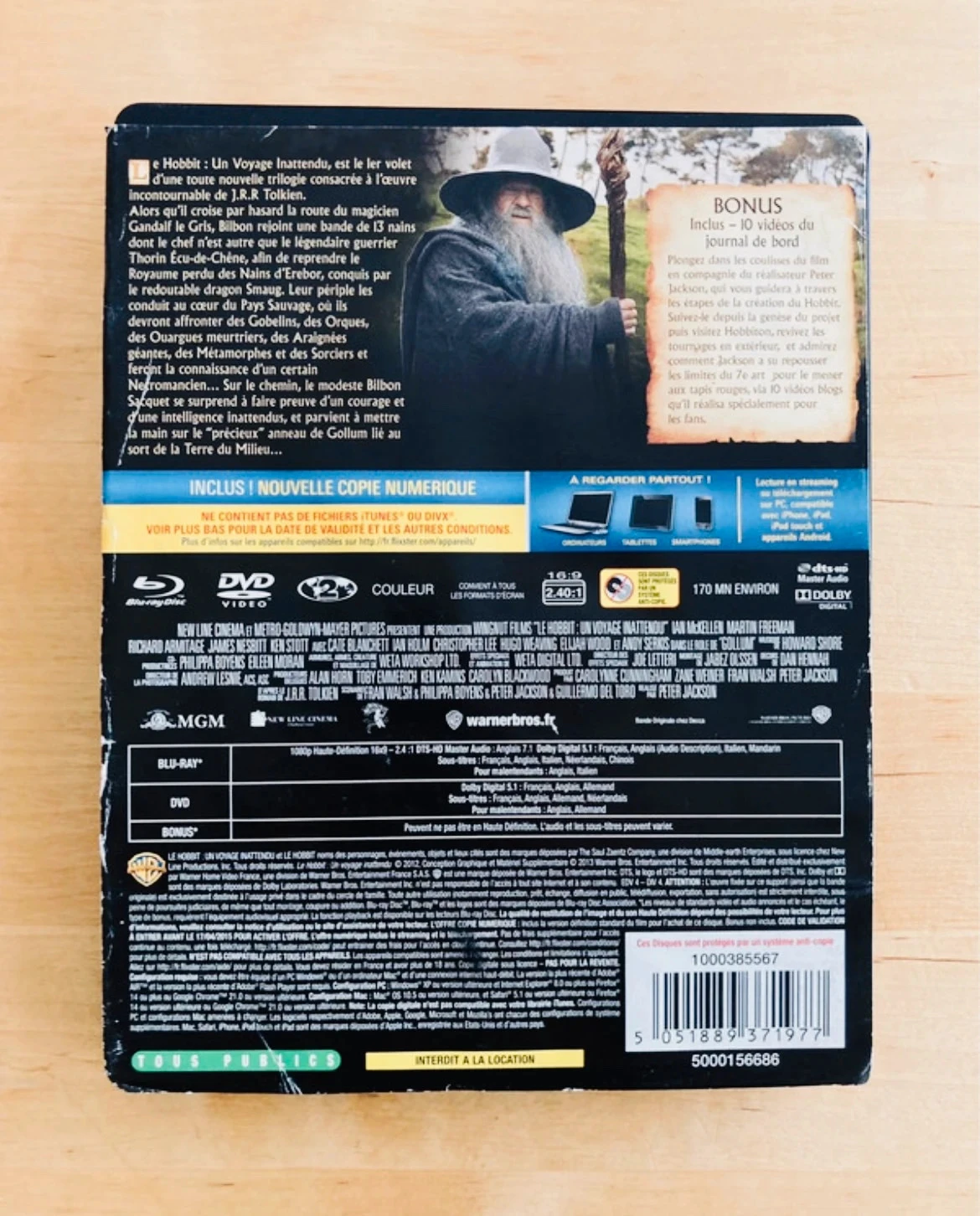 Steelbook Blu-ray DVD O Hobbit: Uma Jornada Inesperada de Peter Jackson. – photo 3